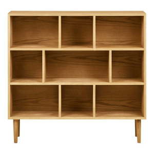 Knižnica v dekore duba v prírodnej farbe 30x104, 5x112 cm Oshawa – House Nordic vyobraziť