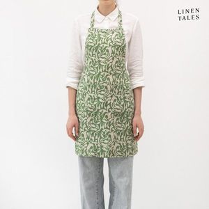 Ľanová zástera Evergreen Damask – Linen Tales vyobraziť