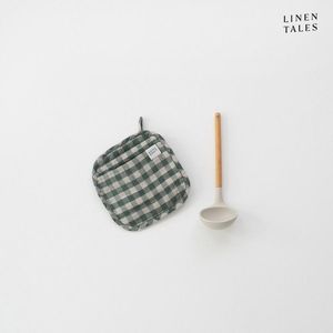 Ľanová chňapka Forest Green Gingham – Linen Tales vyobraziť