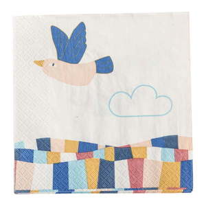Papierové obrúsky v súprave 20 ks 33x33 cm Colorine – Bloomingville Mini vyobraziť