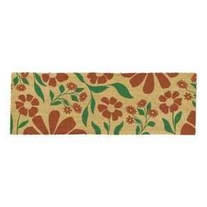 Rohožka z kokosového vlákna 40x120 cm Red & Green Floral – Artsy Doormats vyobraziť