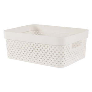 Béžový plastový úložný box 36x27x14 cm Pure – Curver vyobraziť