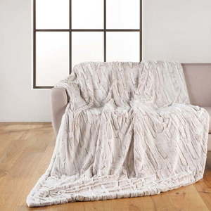 Béžová deka z mikroplyšu 180x220 cm Lynx – douceur d'intérieur vyobraziť