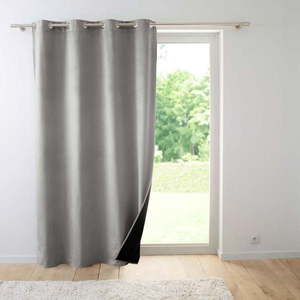Sivý zamatový termo záves 140x260 cm Polarchic – douceur d'intérieur vyobraziť