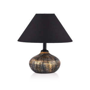 Čierna stolová lampa s textilným tienidlom (výška 32 cm) Rüzgar – Opviq lights vyobraziť