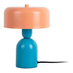 Modrá/oranžová stolová lampa (výška 24 cm) Double Funky – Leitmotiv vyobraziť