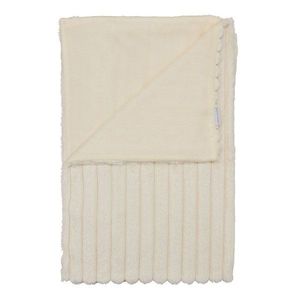 Krémová deka z mikroplyšu 130x170 cm Cosy Ribbed – Catherine Lansfield vyobraziť