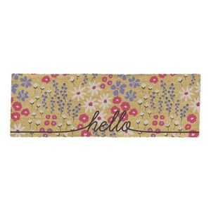 Rohožka z kokosového vlákna 40x120 cm Hello Scribbly Floral – Artsy Doormats vyobraziť