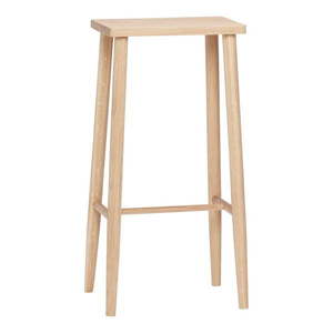 Barová stolička z dubového dreva v prírodnej farbe (výška sedadla 72 cm) Folk – Hübsch vyobraziť