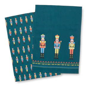 Bavlnené utierky v súprave 4 ks s vianočným motívom 50x70 cm Nutcracker – Catherine Lansfield vyobraziť