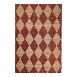Ručne tkaný koberec s prímesou juty v terakotovej farbe 160x230 cm Effie Diamond – Flair Rugs vyobraziť