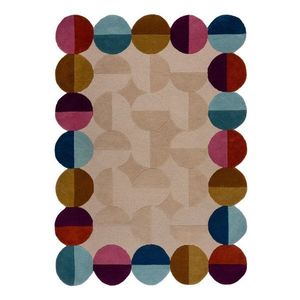 Béžový ručne tkaný vlnený koberec 160x230 cm Mia Textured Scallop – Flair Rugs vyobraziť