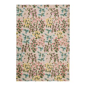 Krémový ručne tkaný vlnený koberec 200x290 cm Emilia Floral – Flair Rugs vyobraziť