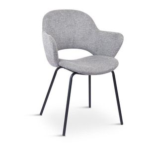 Svetlosivé čalúnené jedálenské kreslá v súprave 2 ks Rowley – Unique Furniture vyobraziť