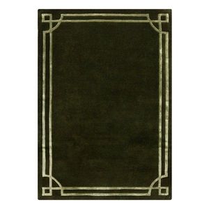 Tmavozelený ručne tkaný vlnený koberec 120x170 cm Gatsby – Flair Rugs vyobraziť