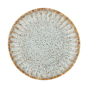 Modrý/béžový servírovací tanier z kameniny ø 17 cm Fleur – Bloomingville vyobraziť