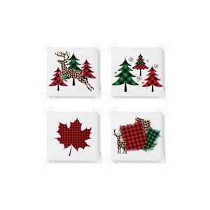 Sedáky v súprave 4 ks s vianočným motívom 40x40 cm Tartan – Mila Home vyobraziť