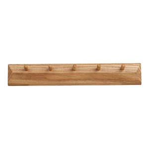 Nástenný vešiak z dubového dreva v prírodnej farbe 50 cm Barco – House Nordic vyobraziť
