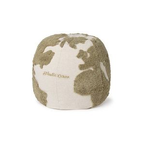 Zelený/krémový detský sedací vak World Map – Lorena Canals vyobraziť