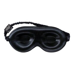 Čierna hodvábna maska na spanie Contour Black – slip vyobraziť