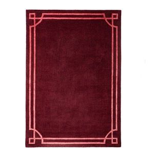 Vínový ručne tkaný vlnený koberec 200x290 cm Gatsby – Flair Rugs vyobraziť