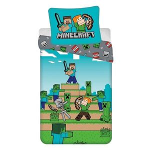 Bavlnená detská obliečka na jednolôžko 140x200 cm Minecraft "We got this" – Jerry Fabrics vyobraziť