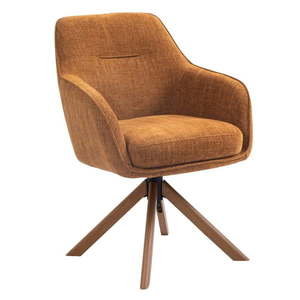Oranžové čalúnené jedálenské kreslá v súprave 2 ks Avola – Unique Furniture vyobraziť