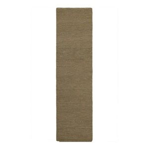 Kaki ručne tkaný vlnený behúň 80x230 cm Harris Boucle – Flair Rugs vyobraziť
