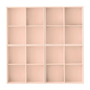 Svetloružová závesná knižnica 140x140x27 cm Mistral – Hammel Furniture vyobraziť