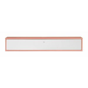 Biely/ružový TV stolík 133x22x32, 5 cm Mistral – Hammel Furniture vyobraziť