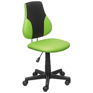 Carryhome OTOČNÁ STOLIČKA PRE MLÁDEŽ, kožený vzhľad, sieťovina, sivá, zelená vyobraziť