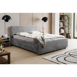 MID.YOU ČALÚNENÁ POSTEĽ, 180/200 cm, sivá vyobraziť