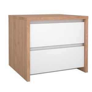 Boxxx NOČNÝ STOLÍK, biela, farba duba, 52/45/48 cm vyobraziť