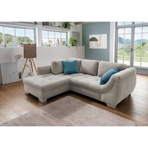 MID.YOU ROHOVÁ SEDACIA SÚPRAVA, textil, strieborná vyobraziť