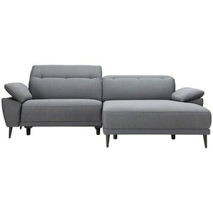 MID.YOU ROHOVÁ SEDACIA SÚPRAVA, textil, svetlosivá vyobraziť
