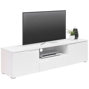 Carryhome NÍZKA KOMODA, biela, biela s vysokým leskom, 165/42/40 cm vyobraziť