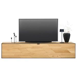 Linea Natura NÍZKA KOMODA, divoký dub, čierna, divoký dub, 180/35, 2/42 cm vyobraziť