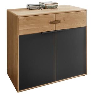 Linea Natura KOMODA, dub, antracitová, dub bianco, 100/89/44 cm vyobraziť