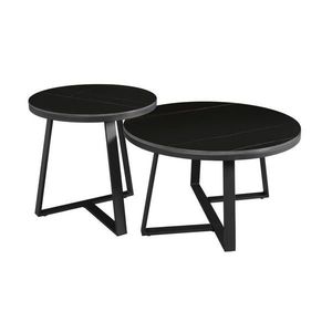 MID.YOU KONFERENČNÝ STOLÍK, čierna, kameň, 69/40 cm vyobraziť