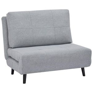 Ti'me ROZKLADACIE KRESLO, textil, svetlosivá vyobraziť