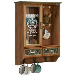 Ambia Home ZÁVESNÁ VITRÍNA, prírodná farba, 53, 5/69, 5/18, 5 cm vyobraziť