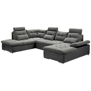 MID.YOU SEDACIA SÚPRAVA, textil, sivá, čierna vyobraziť