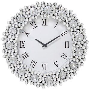 Ambia Home NÁSTENNÉ HODINY, čierna, strieborná, biela, 52 cm vyobraziť