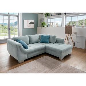 MID.YOU ROHOVÁ SEDACIA SÚPRAVA, textil, modrá vyobraziť