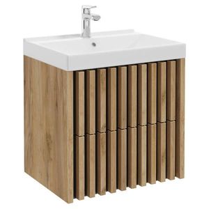 MID.YOU SKRINKA S UMÝVADLOM, čierna, farba duba, farba duba, 61 cm vyobraziť