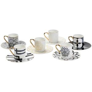 Novel SADA ŠÁLOK nový kostný porcelán (new bone china) keramika vyobraziť