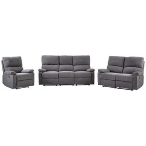 Livetastic SEDACIA ZOSTAVA, textil, tmavosivá vyobraziť