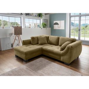 MID.YOU ROHOVÁ SEDACIA SÚPRAVA, textil, olivovozelená vyobraziť
