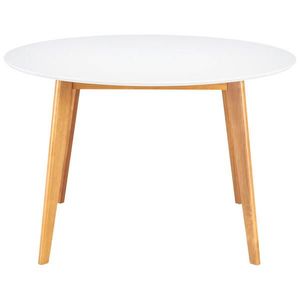 Livetastic JEDÁLENSKÝ STÔL, kaučukové drevo, biela, 120/120/76 cm vyobraziť