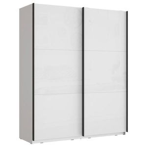 home24 SKRIŇA S POS. DVER. – HOR.VED, biela, biela s vysokým leskom, 170, 3/209, 7/61, 2 cm vyobraziť